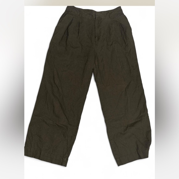 anthropology Green High-Waisted Pants - Picture 6 of 7